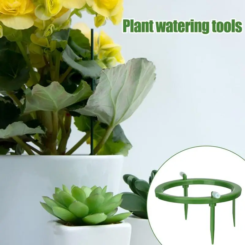 Water Rings For Plant 3 Legs Support Drip Emitter Drip Ring Automatic Plant Watering Dripper For Garden/Yard/Corridor/Balcony