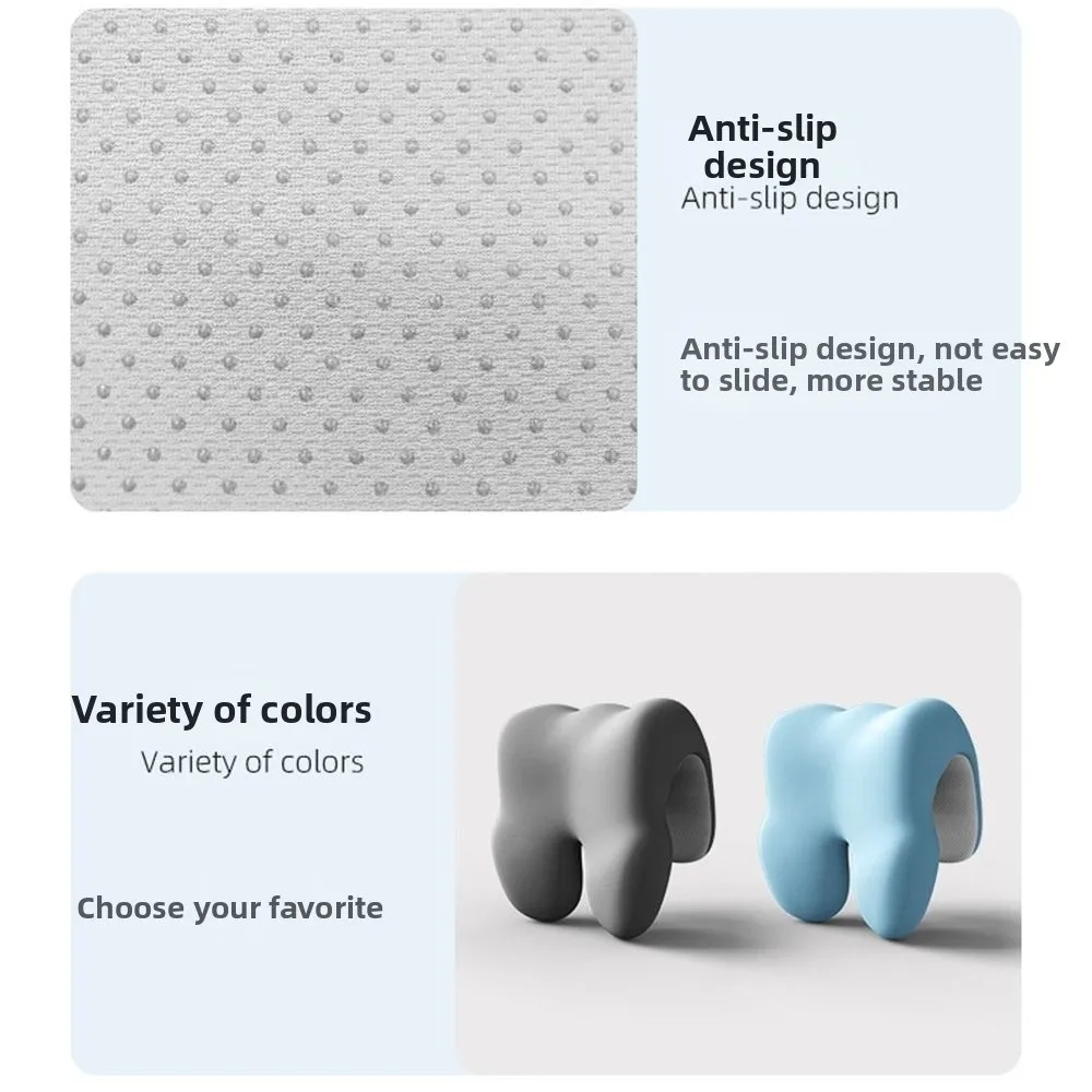 Washable Cover Office Chair Headrest Double Support Breathable Neck Support Pillow Ergonomic Design Comfortable