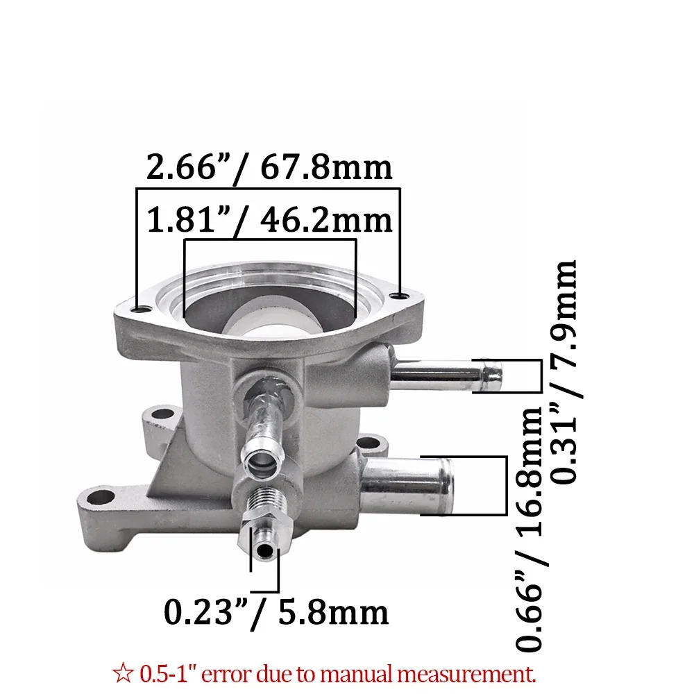 1/2/3/4PCS Engine Cooling Thermostat Housing 19320-PT2-000 For Honda Accord Ascot Prelude L4 Rover 600 1993-1998