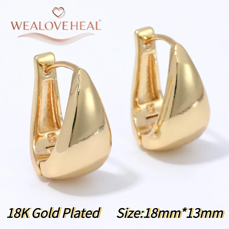 Damen-Ohrringe aus 18K vergoldetem Messing mit CZ-Stein, V-förmige Huggie-Ohrringe, geometrisch, minimalistisch, für den täglichen Gebrauch, Valentinstagsgeschenk, Schmuck. – Detail 29