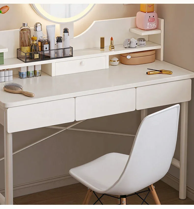 Dressing Table Bedroom Modern Simple Small Makeup Table Small Apartment Girls White Table