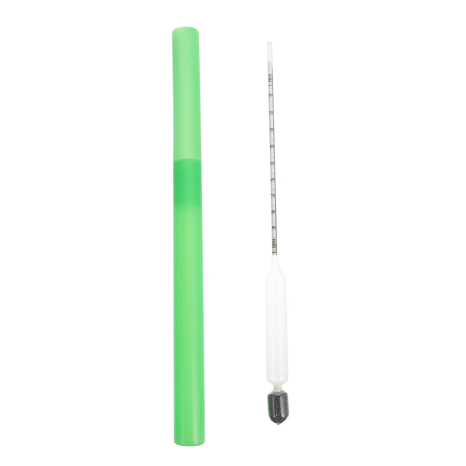 1 Glass Hydrometer Accurate Sugar Density Scale Easy Read for Home Brew Beer Alcohol Wine Maple Syrup Scale Hydrometer