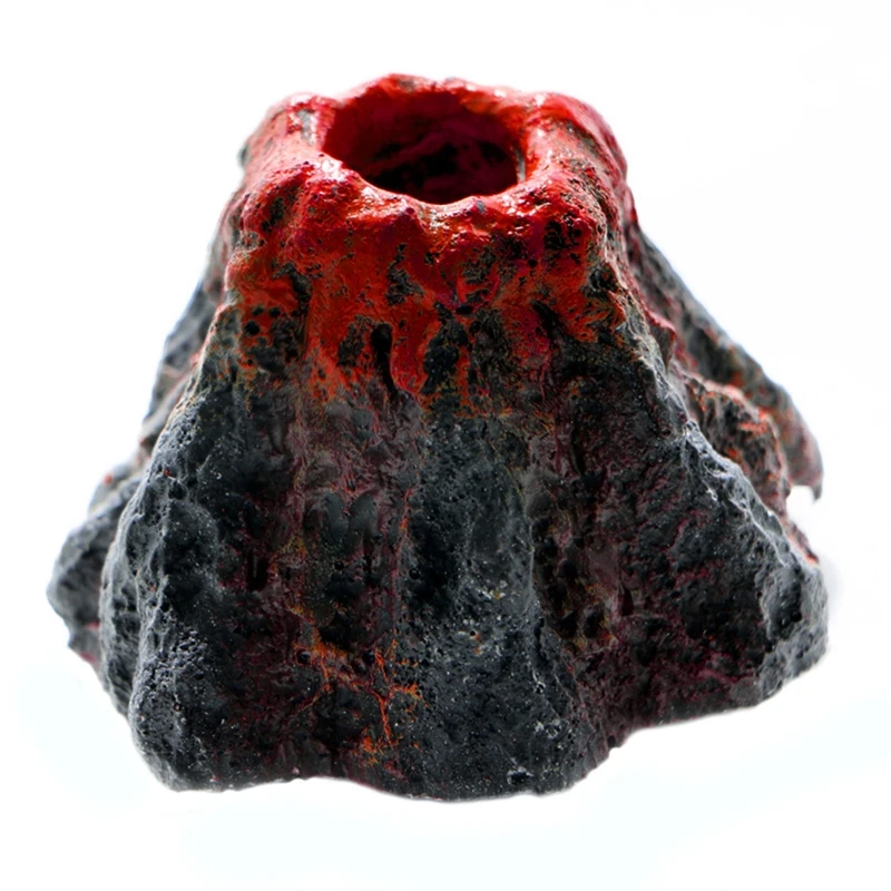 D0AD Fish for Tank Air Bubble Stone Artificial Volcano Airstones Aquarium Ornaments