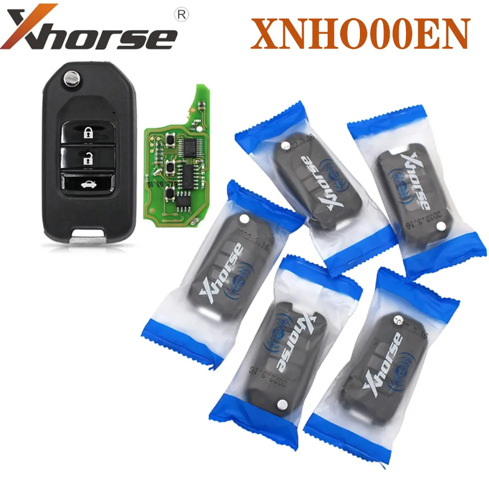 Xhorse XNHO00EN VVDI Wireless Universal Remote Car Key Fob 3 Buttons for VVDI2 VVDI Key Tool For Honda Style