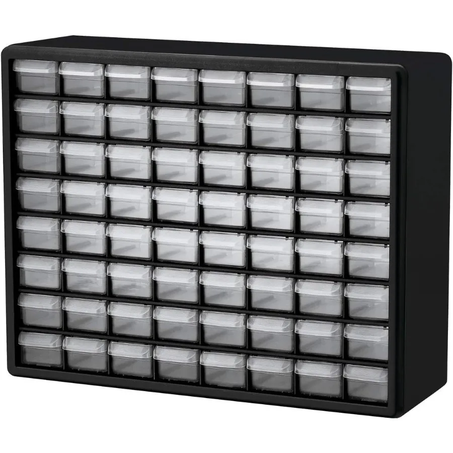 4-Drawer Plastic Drawer Storage Cabinet for Garage Organization Bead Organizer Building Bricks Storage Teacher Toolbox Makeup O
