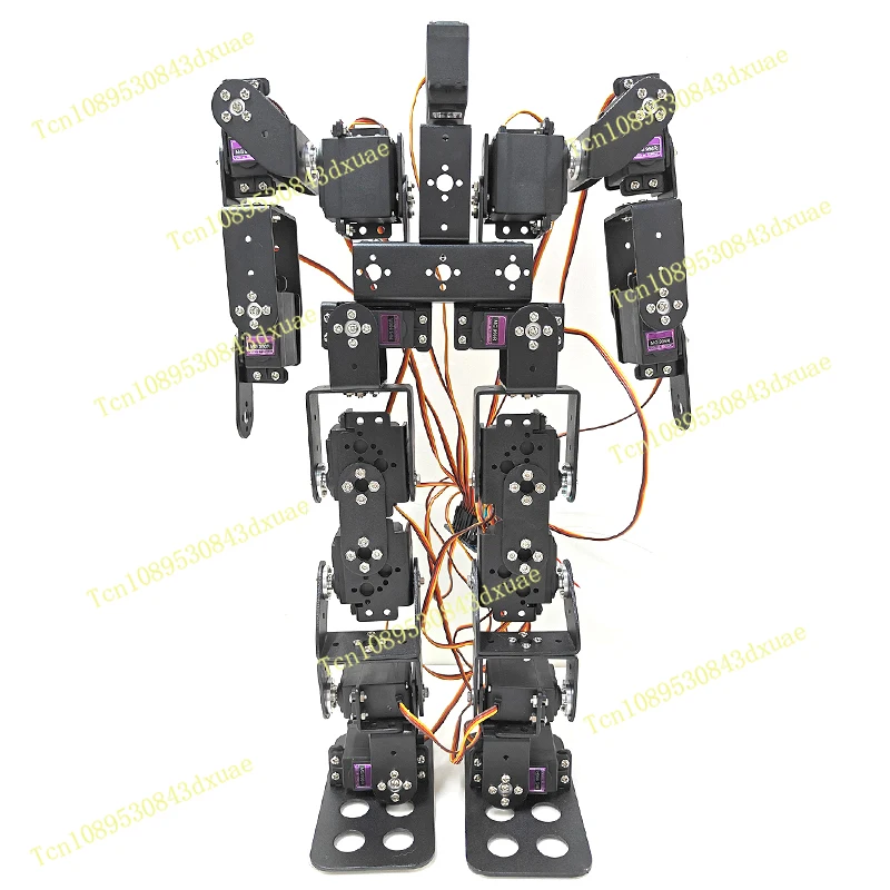 17-DOF (degrees of Freedom) Servo Motor Humanoid Bionic Robot DIY Kit, Programmable with Python.