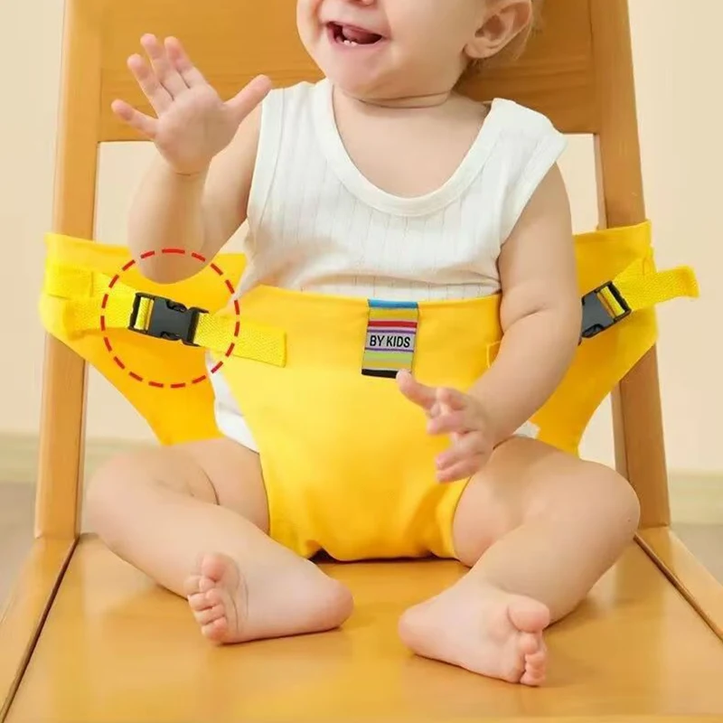 Child Seat Harness Foldable & Portable Baby Meal Strap with Safety Fixed Belt Toddler Safety Belt for Baby Dining Chair