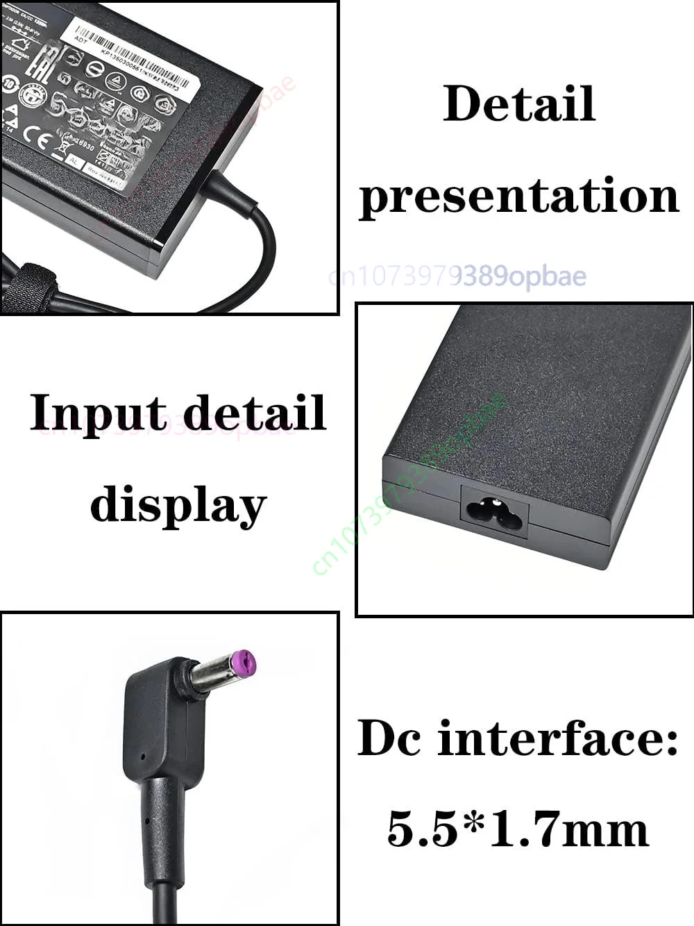 Genuine 135W AC Adapter Charger For Acer Nitro 5 AN515-55-59KS GTX 1650 19V 7.1A（no power cord）