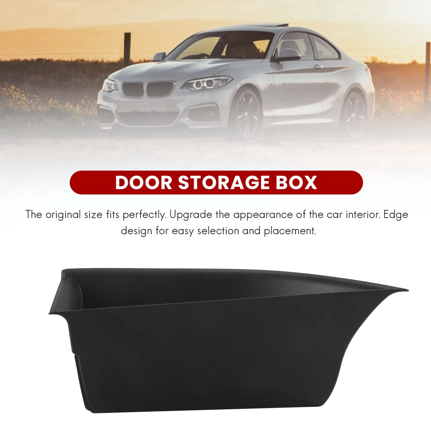 AU28-لرينج روفر إيفوك 2012-2015 مقبض الباب الأمامي صندوق تخزين حاوية حامل صينية الملحقات