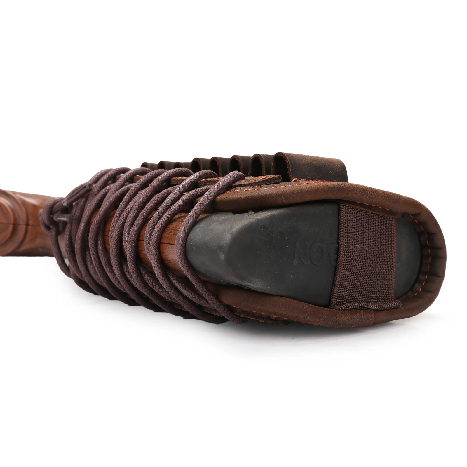 Tourbon Tactical Rifle Buttstock Cheek Rest Riser Genuine Leather Firearms Ammo Cartridges Holder Carrier Hunting Accessories