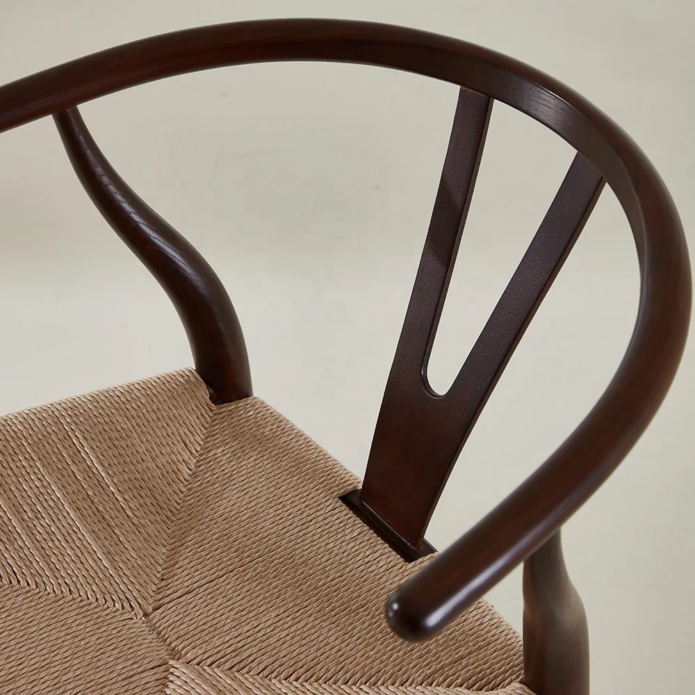 الشمال نمط منتصف القرن تصميم خمر مقهى الأثاث كراسي تناول الطعام الخشب الصلب الروطان