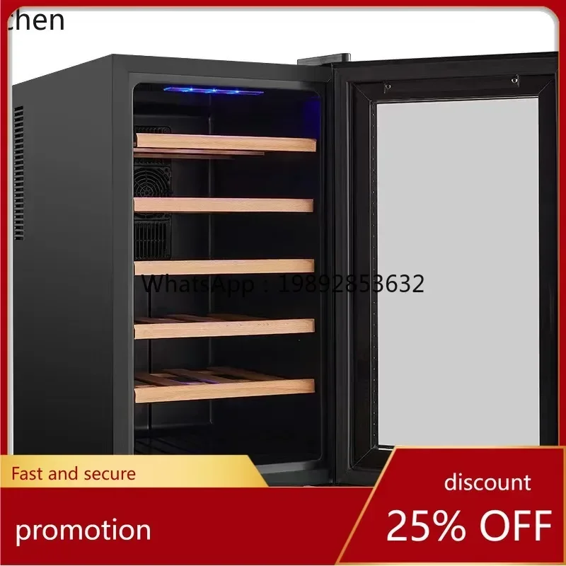 BG. 18-Pack Red Wine Constant Temperature Wine Cabinet Refrigerator Electronic Air Cooling Refrigerated Cabinet