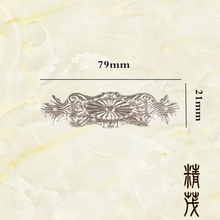 -917 Imitation Gold Alloy Flower Corner Sticker Wooden Box Wine Box Corner Decoration Corner Sticker