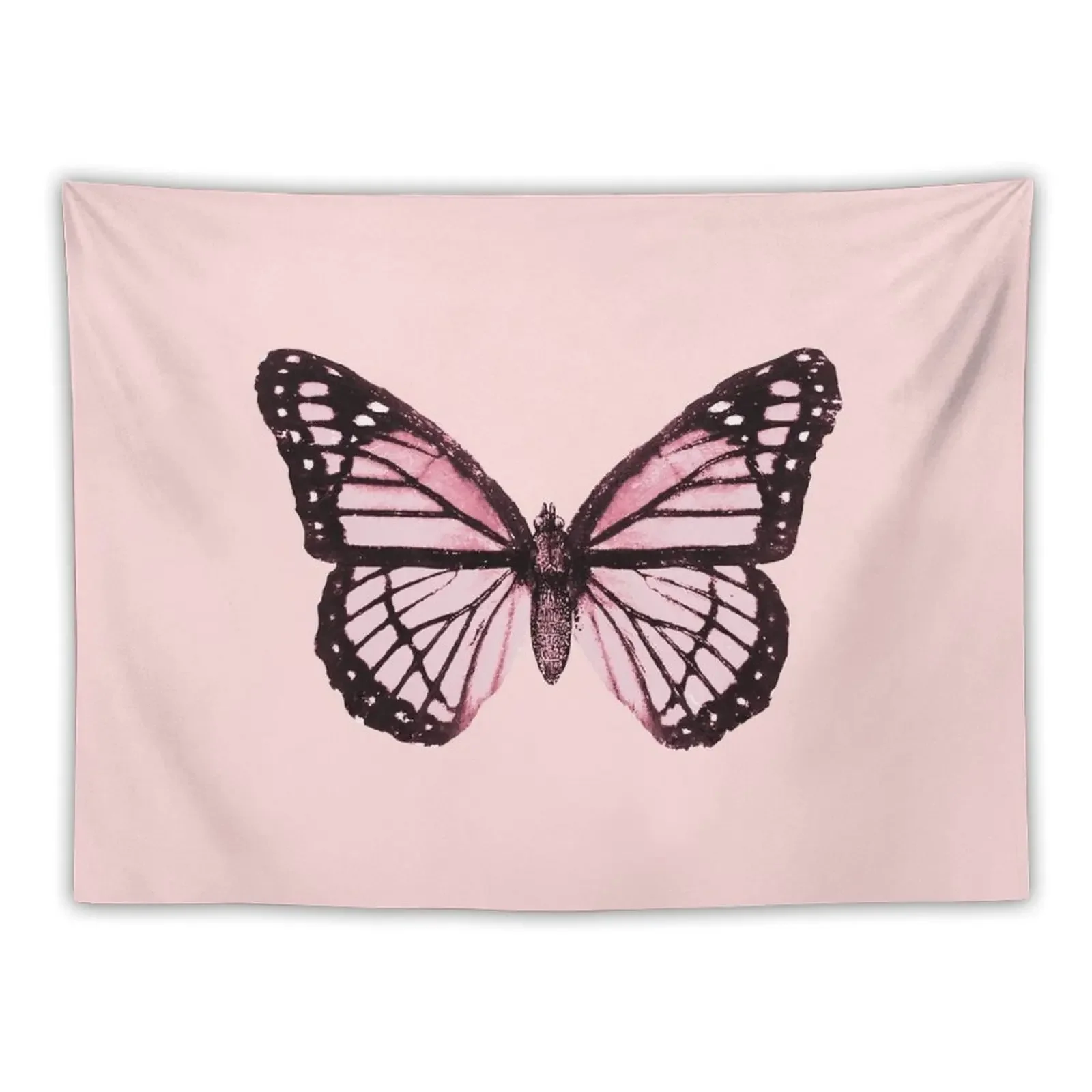 Monarch Butterfly Pink Dream Tapestry Aesthetic Room Decor Bedroom Deco Tapestry