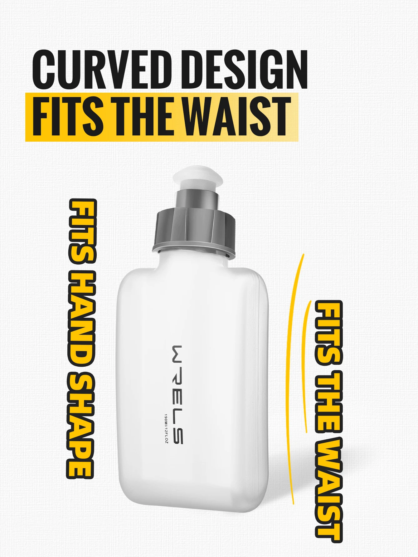 WRELS Zusammenklappbare Reise-Wasserflasche für Outdoor-Sport & Camping Wandern Leichte Laufflasche BPA-frei TPU Weiche Wasserflasche – Detail 3