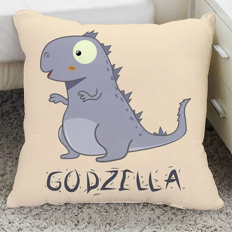 Funny Dino Pillow Case Cartoon Dinosaur Pillowcases for Pillows Boy Girl Kid Room Aesthetics Pillow Covers Decorative Home Decor