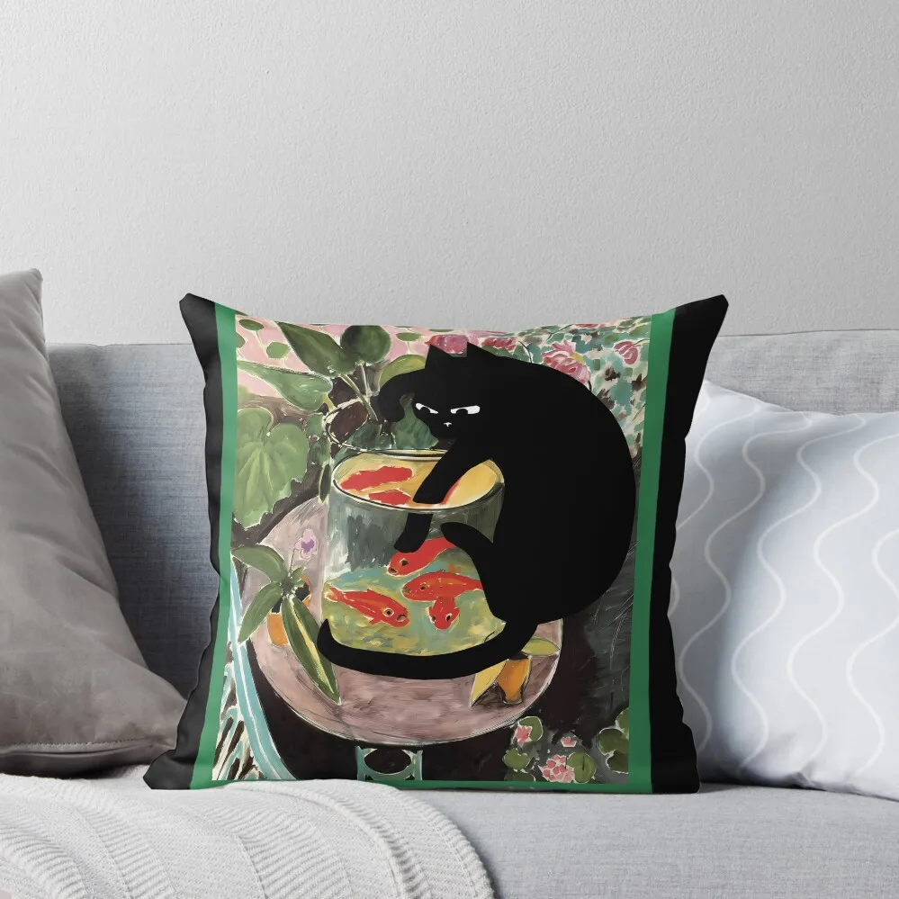 

Matisse39S Goldfish And A Cat Throw Pillow covers for pillows New year luxury sofa pillows Bed pillowcases pillow