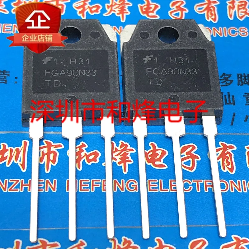 Free shipping   FGA90N33TD  TO-3P 330V 90A      10PCS