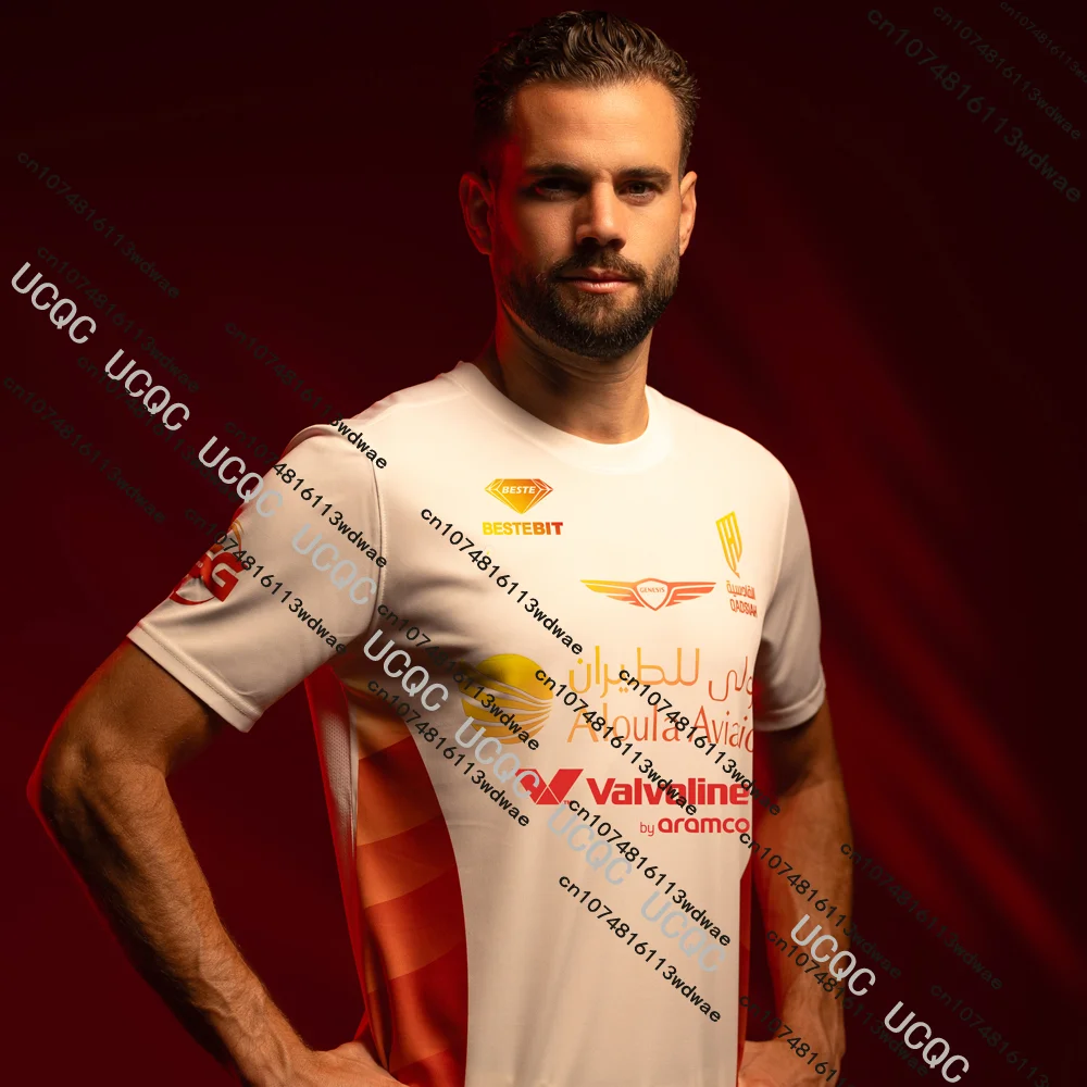 جديد الأكثر مبيعا 25/26 المملكة العربية السعودية كرة القدم القوادسيه جيرسي الرجال التي شيرت سريعة الجافة ثلاثية الأبعاد تنفس التدريب مباراة قمصان كرة قدم