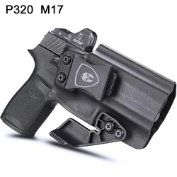 Only For Sig P320 M17 Full Size/P320 Compact/ P320 X Carry Pistol,IWB Kydex Holster,Lock Click Sound,Mounting sight,Right hand