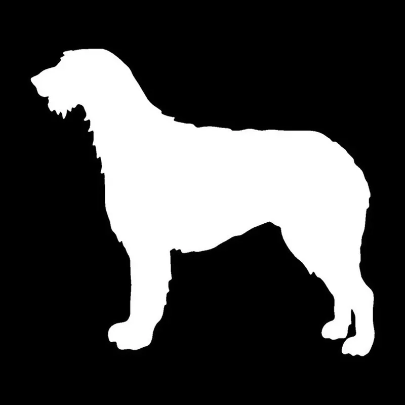

Black/Silver Irish Wolfhound Dog Car Stickers Silhouette Vinyl Decal Car Styling Truck Accessories 14.2*12.7CM,KK