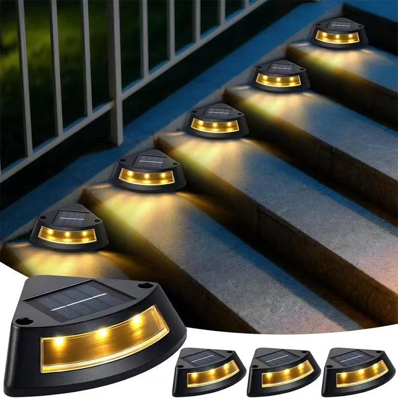 1/4/8Pack Solar Deck Lights Outdoor Waterproof LED Fence Light Decoration Lamps for Home Garden Patio Stairs Step