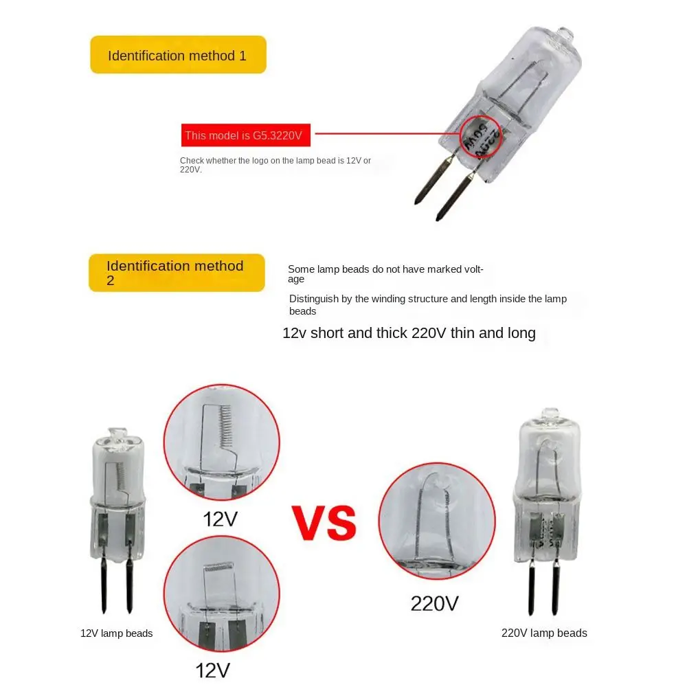 5pcs 2023 Glass tube G4 G5.3 G9 halogens Bulb Dimmable 10W 20W 35W 40W Ceramic Lamp 12V/220V Aromatherapy lamp lifelike