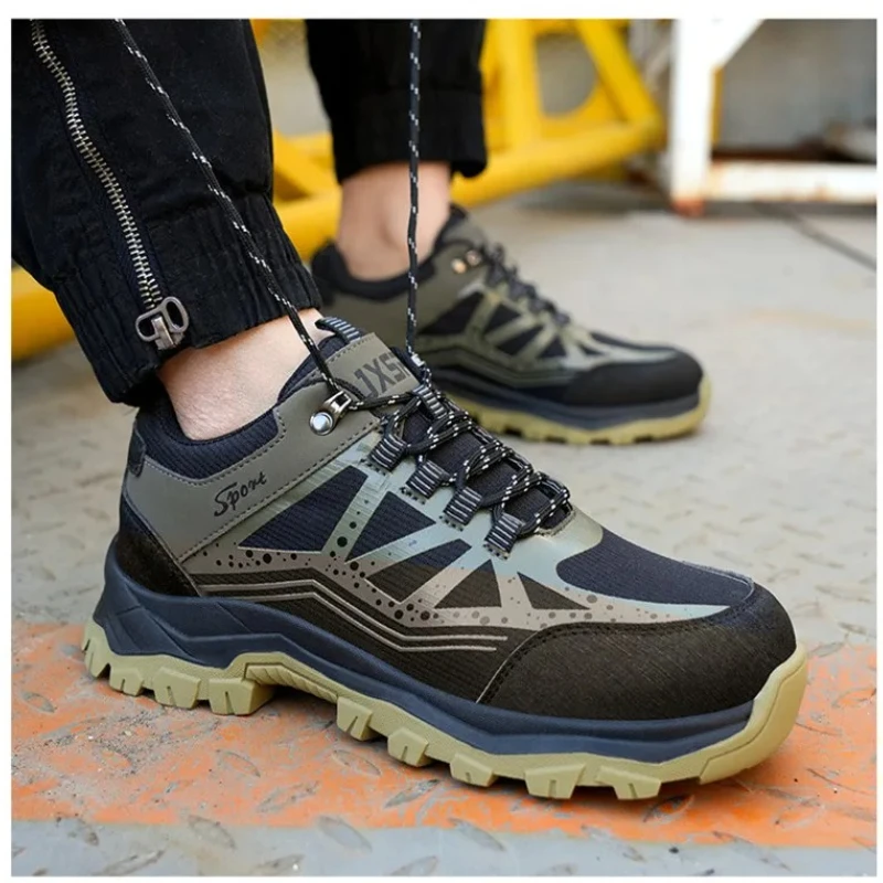 

protective work shoes with a steel toe construction indestructible safety shoes anti slip work shoes woman light work sneakers