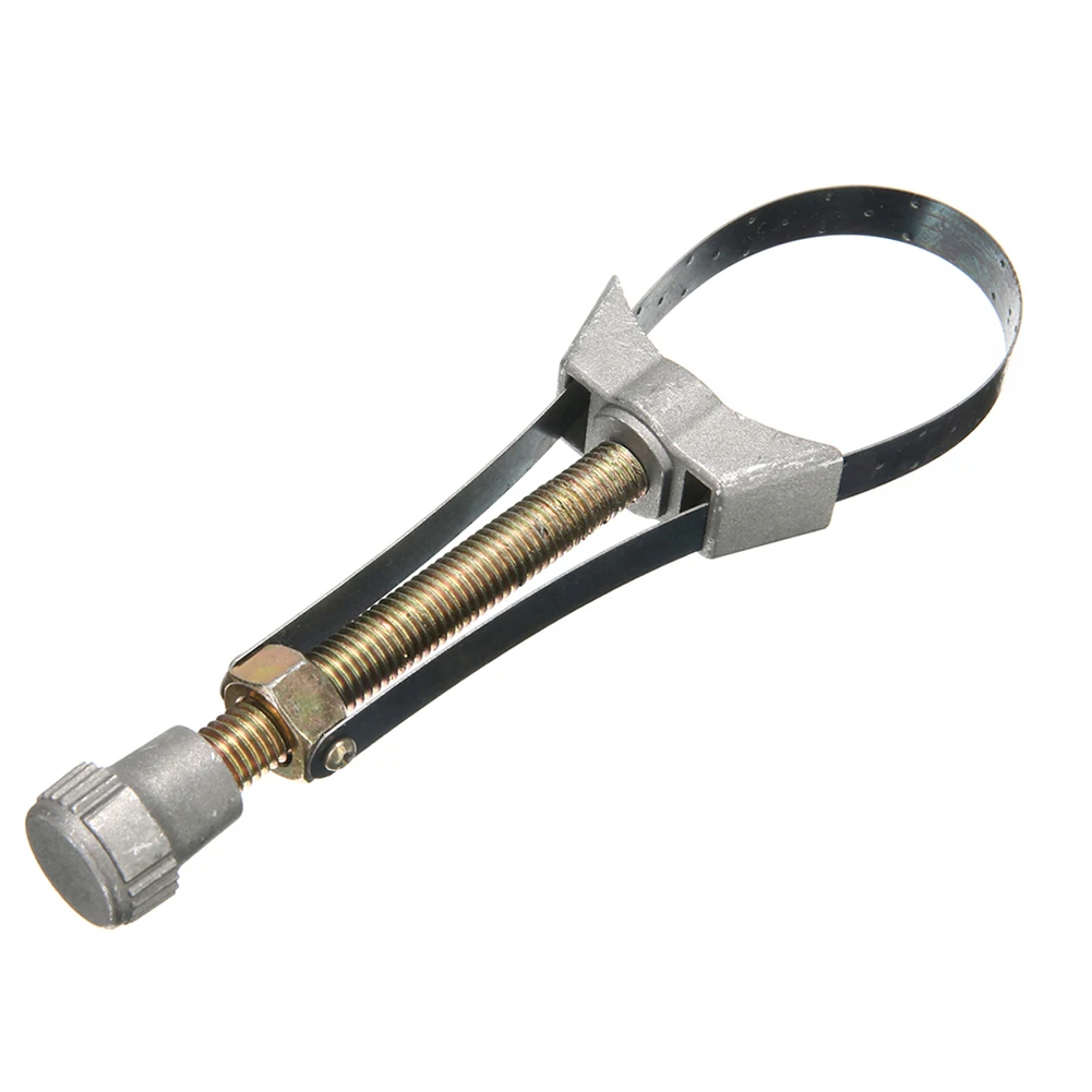 Car and Motorcycle Oil Filter Removal Wrench Adjustable Strap Spanner Tool Fits 60mm to 120mm Filters and Long Lasting