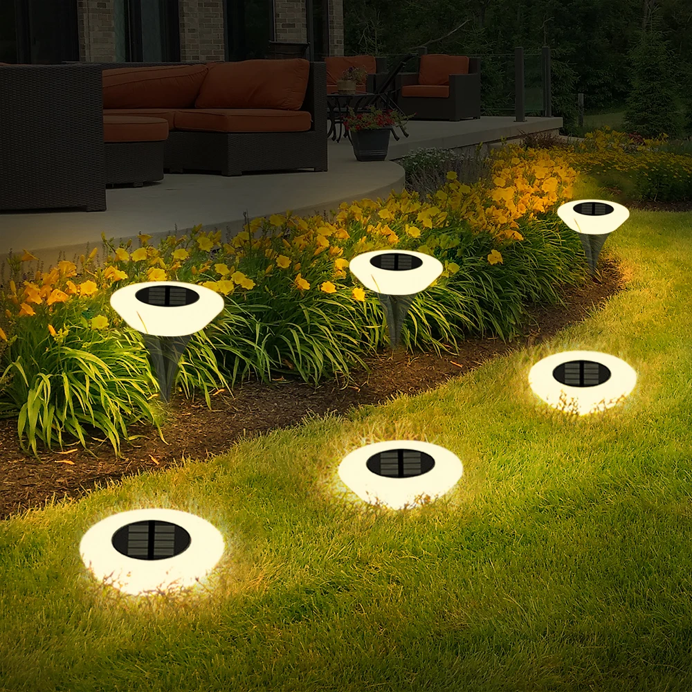 4PCS Solar Lights, Landscape Buried Light, Garden Super Bright Lawn Lamp, Outdoor Waterproof Lighting, for Yard, Terrace, Villa