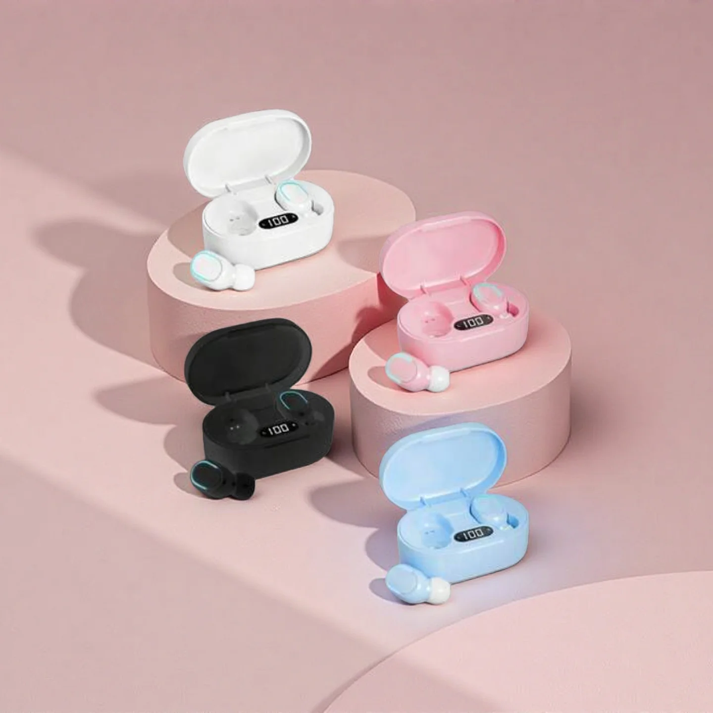 TWS Bluetooth Earphones Wireless bluetooth headset Noise Cancelling Headsets With Microphone Headphones for smartphones