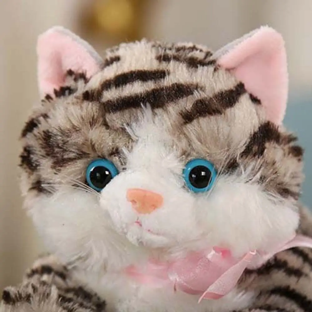 Brinquedo de sono gatinho travesseiro decoração para casa apaziguar brinquedo macio pelúcia travesseiro gato boneca de pelúcia brinquedos de pelúcia simulação gato brinquedo de pelúcia