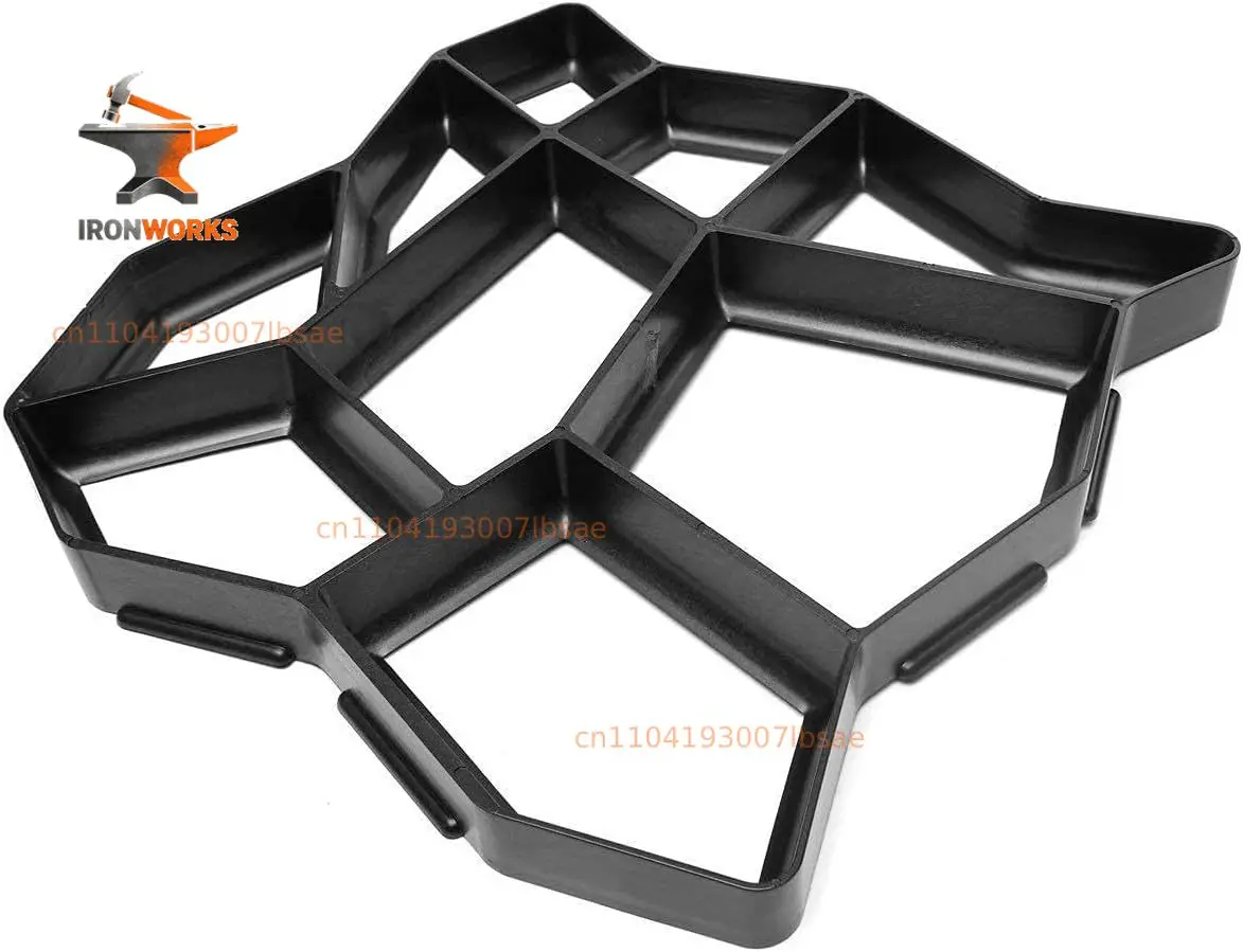 16.9x16.9x1.57inch Concrete Molds and Forms Reusable DIY Stepping Stone Cement Paver Walkways Mold Walk Maker