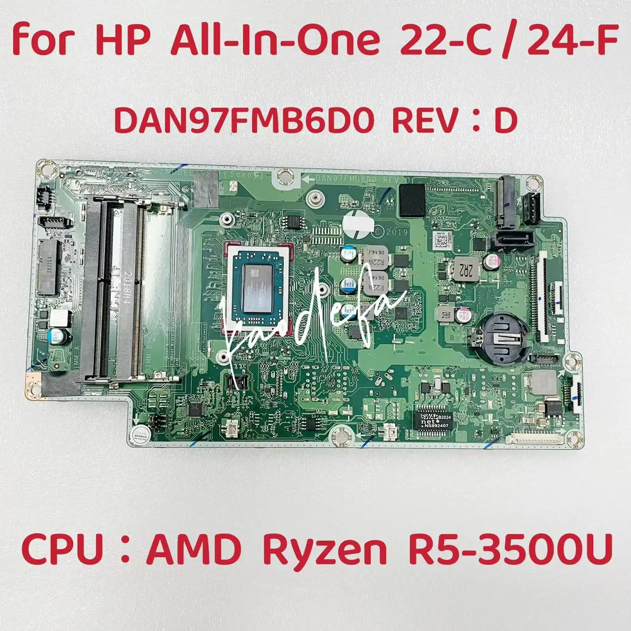 

Для HP 22-C 24-F материнская плата AIO с AMD Ryzen R5-3500U CPU DDR4 DAN97FMB6D0 100% Test OK