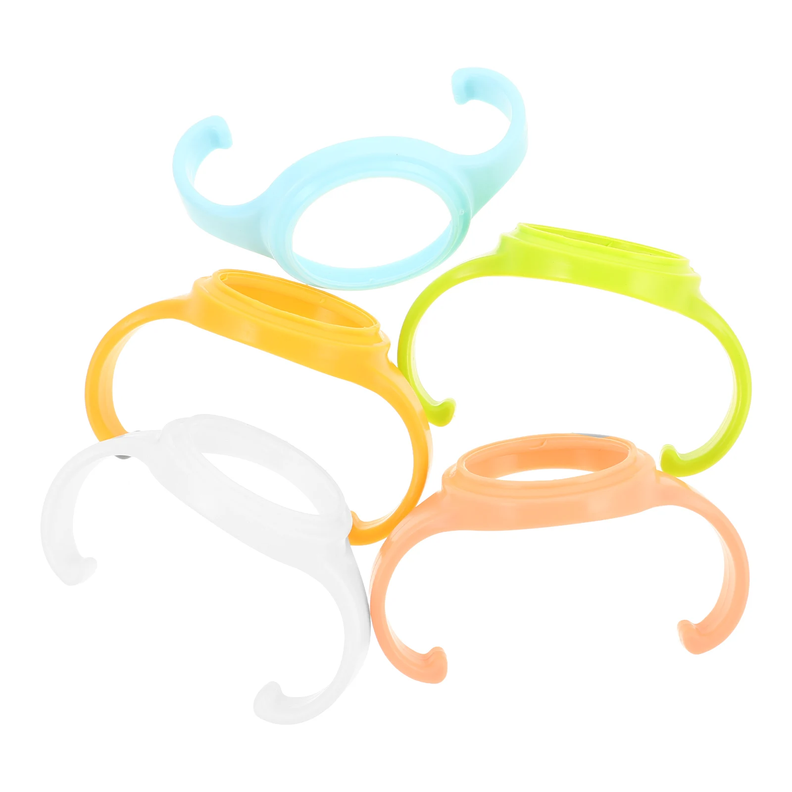 

5pcs Bottle Handle Accessories Ergonomic Wide Neck Grip Dishwasher Safe for Glass Plastic Bottles Universal Feeding Holder