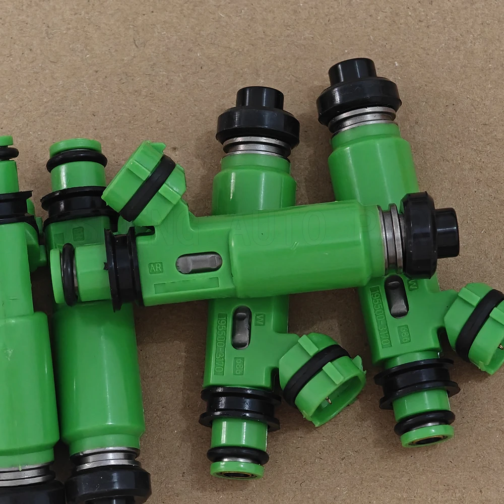 New 6 Pieces/Set OEM MD332733 195500-3170 FJ383 Fuel Injector Nozzle for Mitsubishi Montero Sport 1997-2003 3.0L 6G72