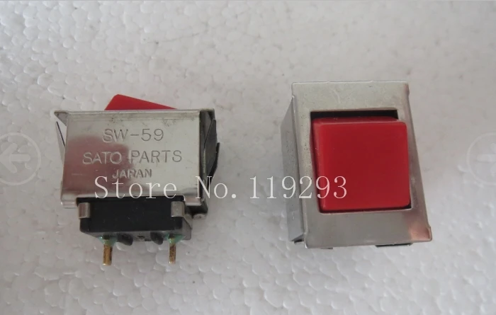 [BELLA]Japan SATO SW-59 Rocker Switch 6A125VAC 2 feet 2 files Rocker Switch--10PCS/LOT