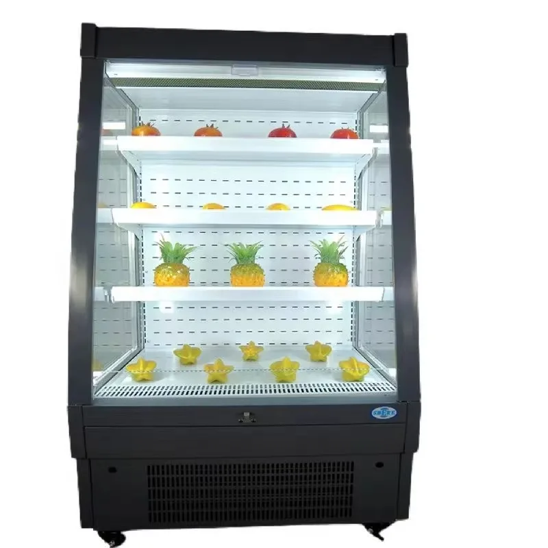 

Customized Bakery and Cafe Solution Commercial Open Display Refrigerator Showcase for Cakes Sandwiches