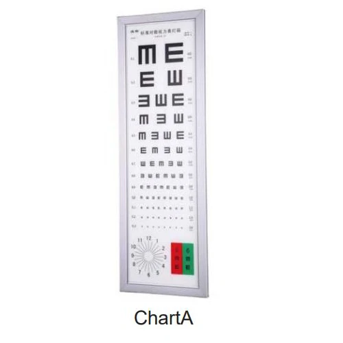 

E Stand Vision Chart LED Bright Vision Chart Eye Testing Chart with 5m Distance