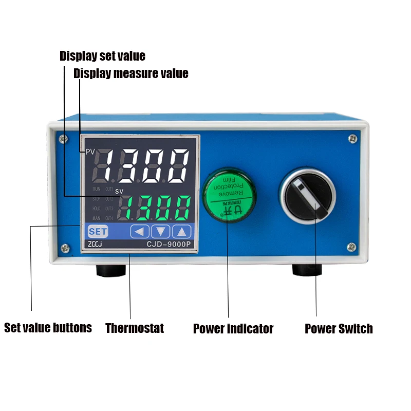 0-400 0-800 0-1000 Celsius 20 ramps programmable temperature curve thermostat Desktop ramp soak pid temperature controller