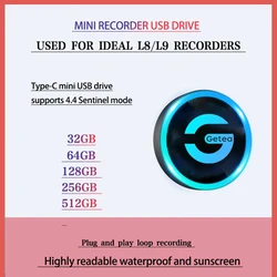 CoolFish Lixiang USB Flash Drive 32G64G128G256G512G1T Type c3.0 Flash-geheugenkaart Opslag Voor Lixiang L7 Flash Dash Cam Licht