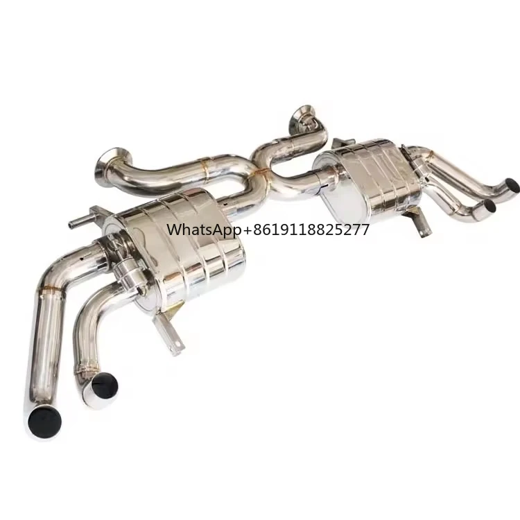 YUQIN 304 stainless steel valvetronic catback car exhaust system for Audi R8 V8