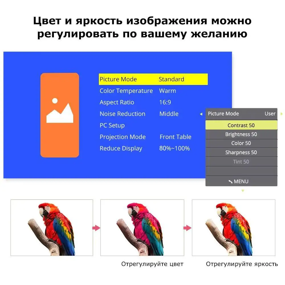 TouYinger Q10 Proyector Full HD Cine en casa Cine 12000 lúmenes LED Beamer Proyectores 4K (Wifi Android 9.0)