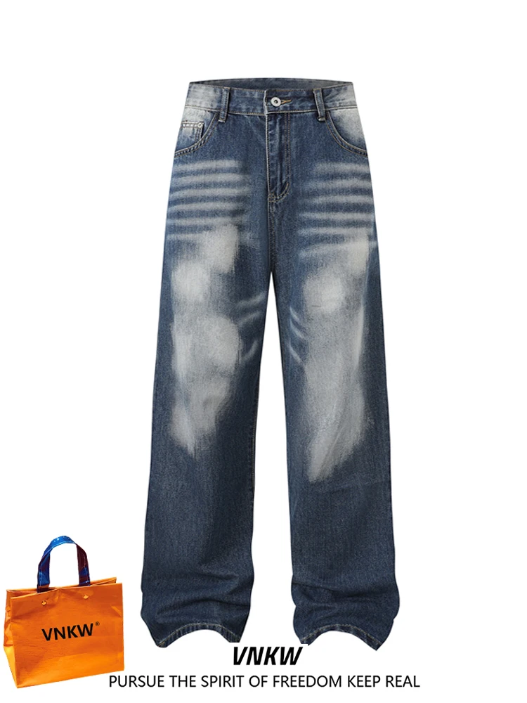 

American Sle Heavy Du Waed Straight Leg Jeans Loose Wide Leg Pants for Men And Women Autumn Winter Casual Workwear Long...