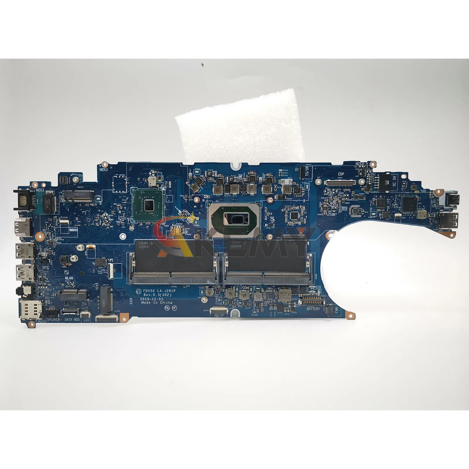 ノートパソコンのマザーボード Dell 5511 FDV50 LA-J281P I5 I7 10th CPU CN-09XKR8 CN-093YRG CN-0JK8G1 CN-0C33CM テスト済み OK