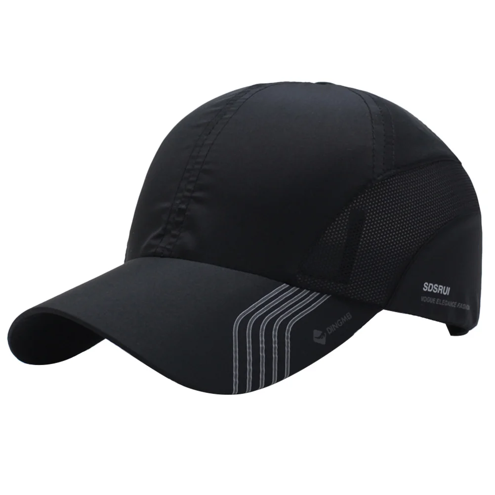 1pc Quick Dry Baseball Cap Lightweight Sun Protection For Running Golf Water Sports Unisex Summer Mesh Snapback Hat