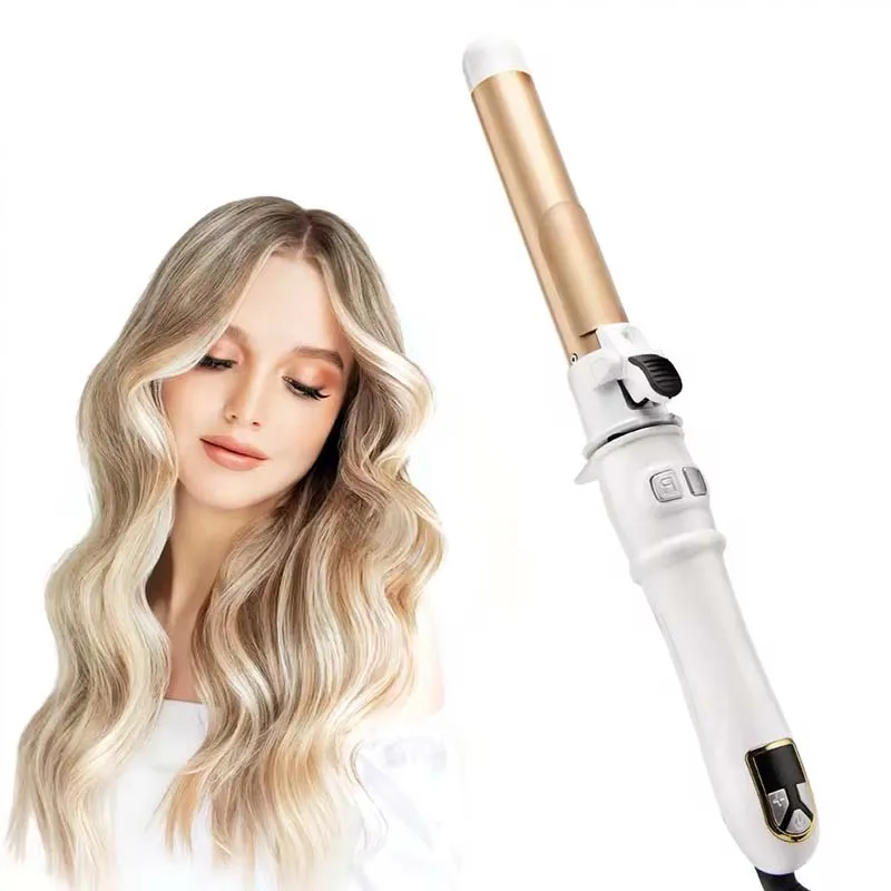 

Automatic Hair Curler Rotating Curling Iron with LED Display Fast Heating Curling Wand Hair Curler for Home&Travel Use