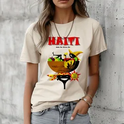 Haiti top women summer t shirt female 2000s clothing