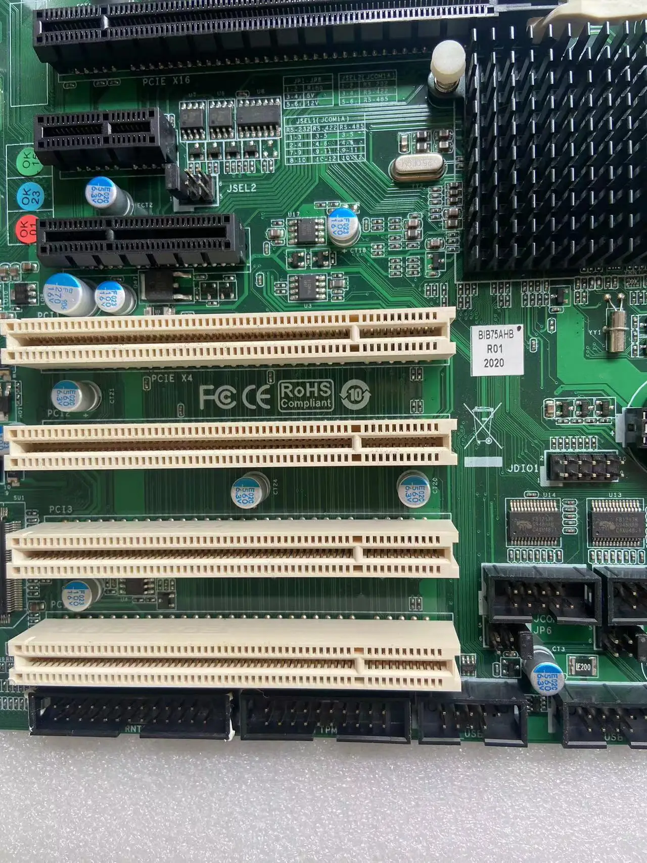 For BIB75AHB-01 industrial computer 7COM4PCI slot industrial grade motherboard ATX main board 100% inspection.(store no. 0550)