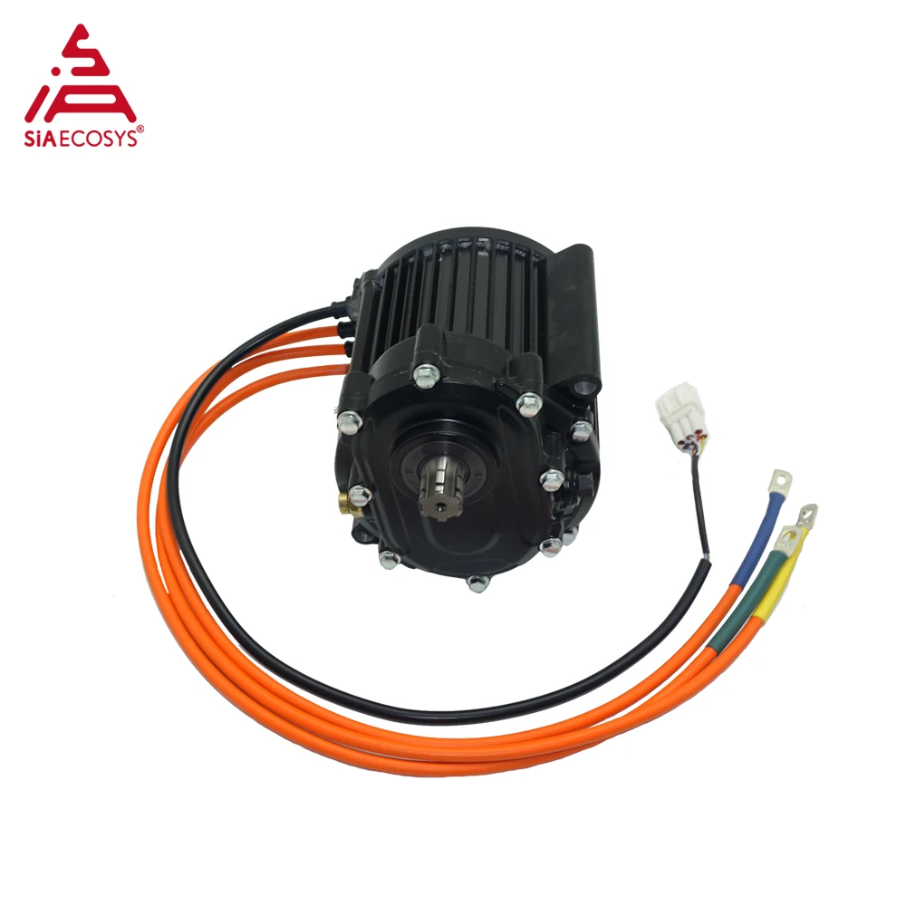 QSMotor 120 60H 2000W V3 72V Mid Drive Motor with Gearbox for Electric Motorcycle